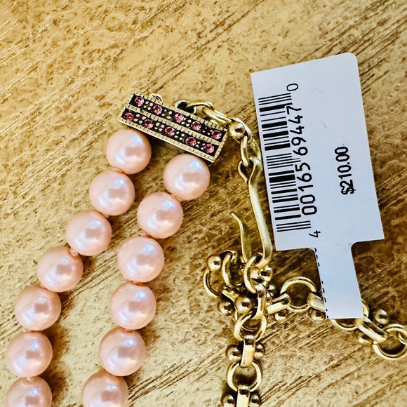 Heidi Daus Pink and Fuchsia Rhinestone Pearl Flower Necklace and Earring Set - Picture 4 of 9